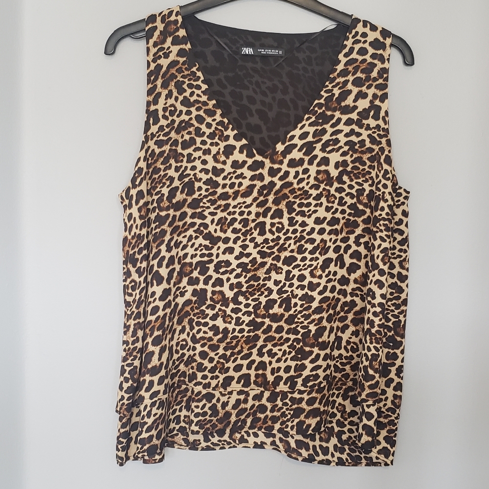 3/$30 Leopard Print V Neck Camisole